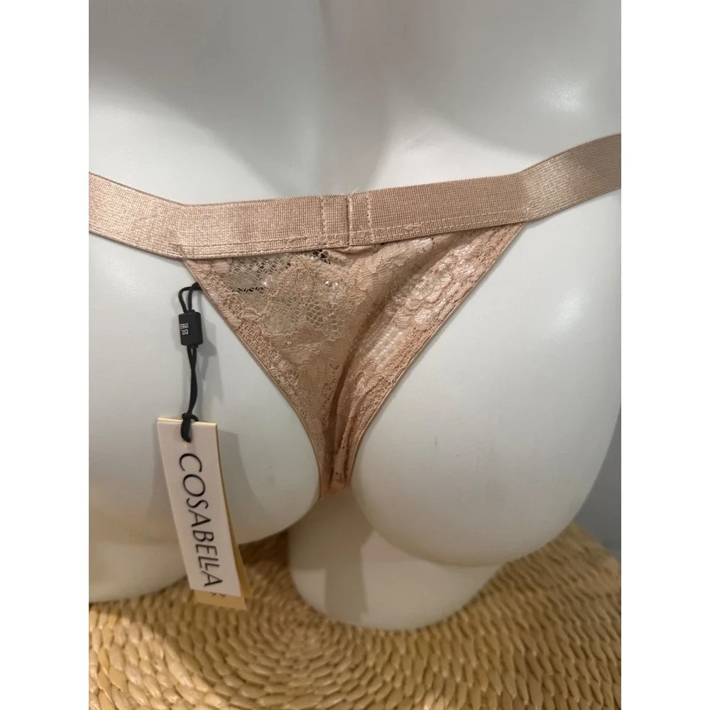 Cosabella Never Say Never Italian Lace Thong Sette Men's Size L NWT